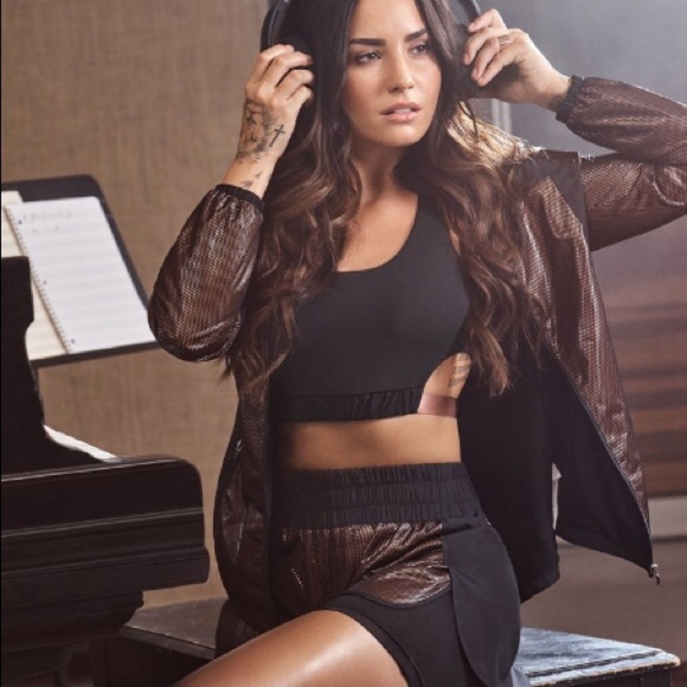 Fabletics Demi Lovato Lita Rose Gold Shorts